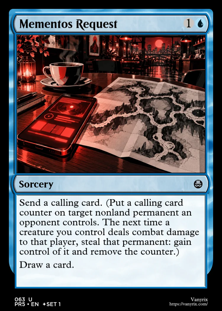 Mementos Request