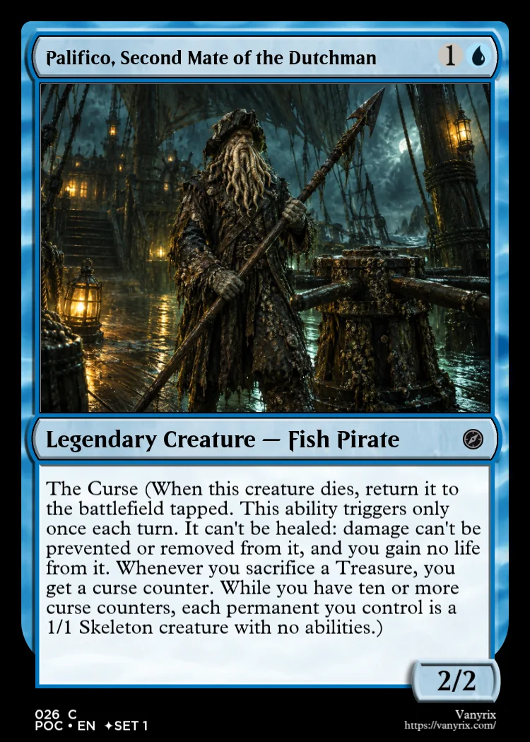 Palifico, Second Mate of the Dutchman