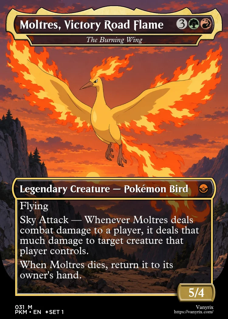 Moltres, Victory Road Flame