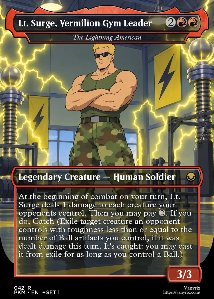 Lt. Surge, Vermilion Gym Leader