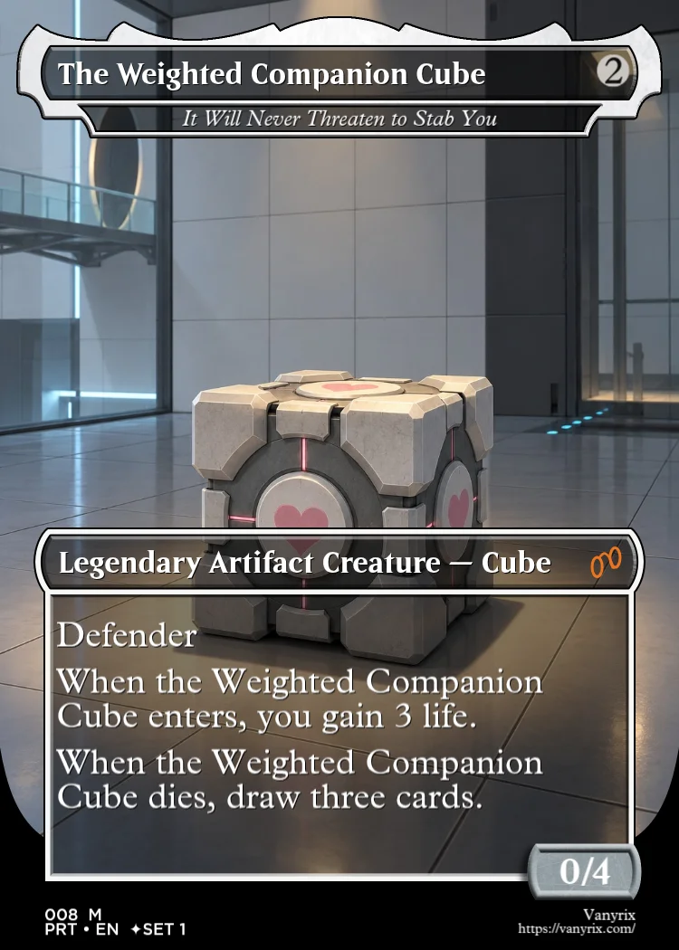 The Weighted Companion Cube