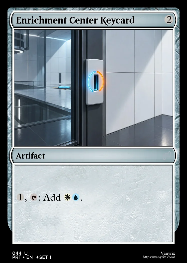 Enrichment Center Keycard
