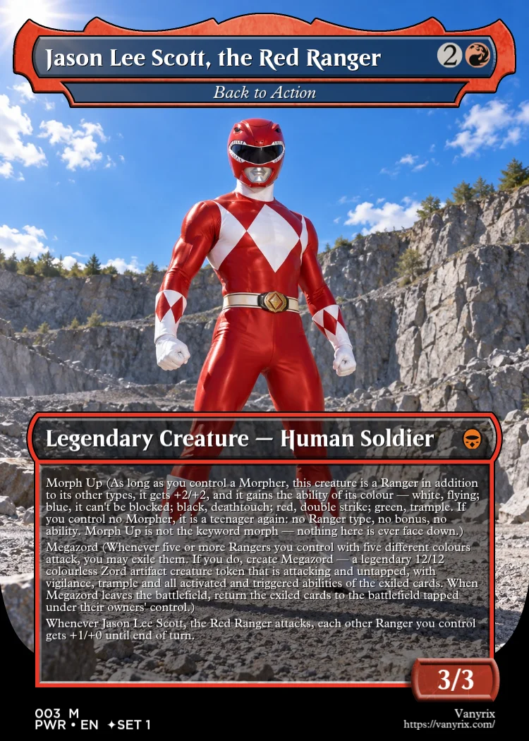 Jason Lee Scott, the Red Ranger