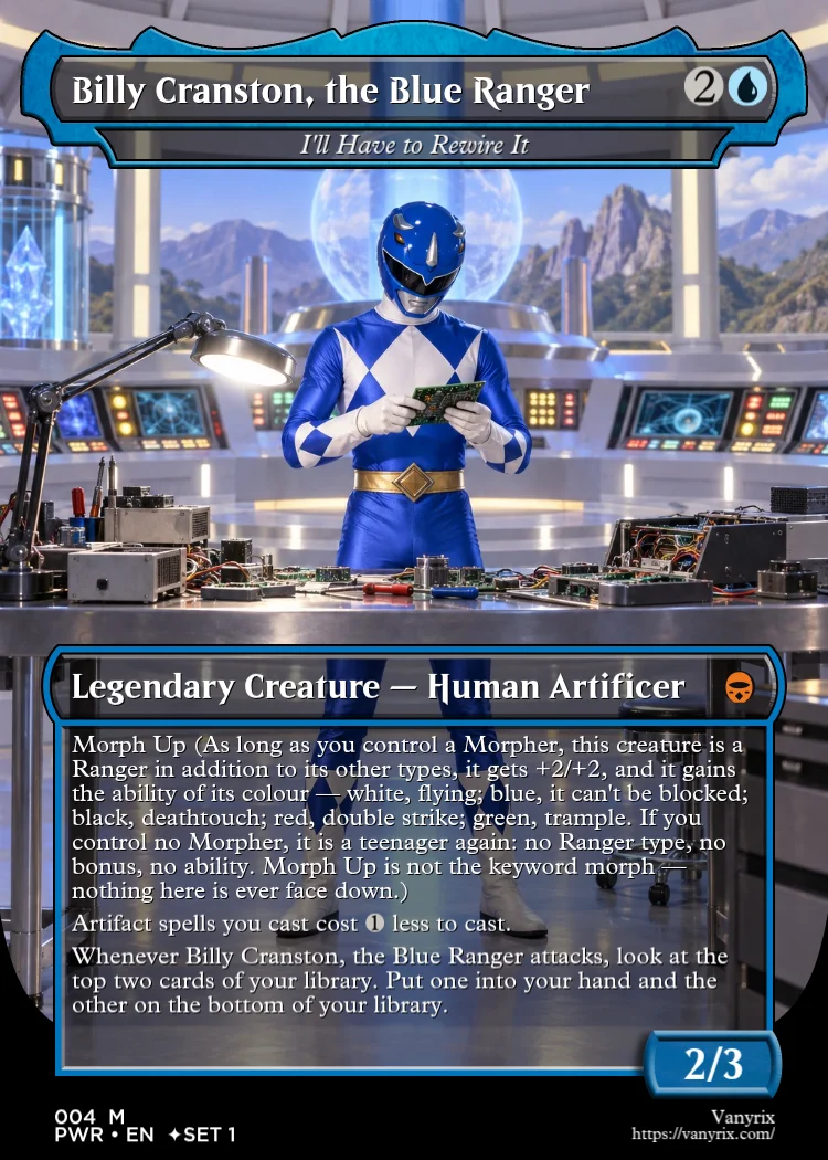 Billy Cranston, the Blue Ranger