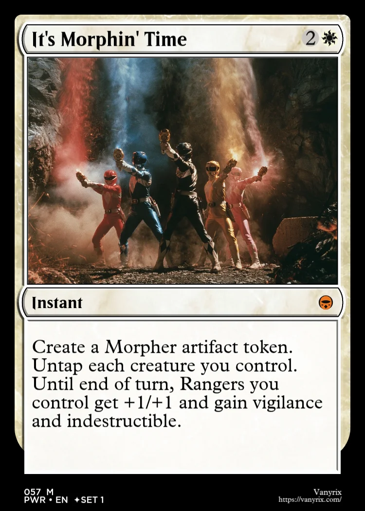 It's Morphin' Time