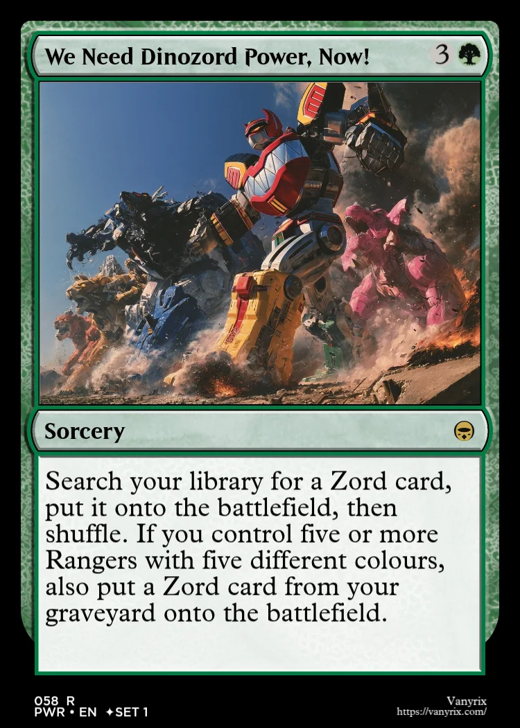 We Need Dinozord Power, Now!