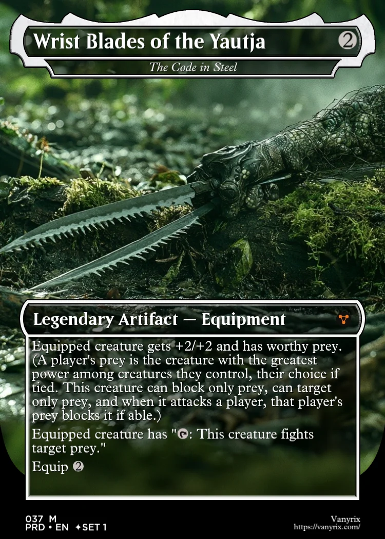 Wrist Blades of the Yautja