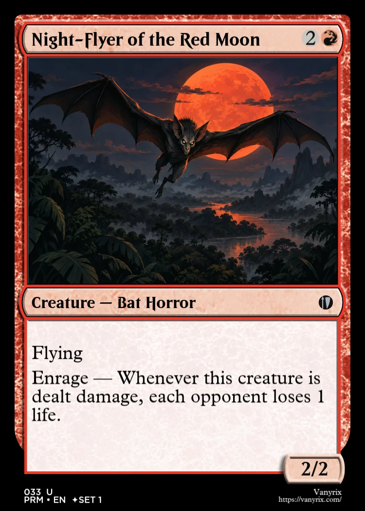 Night-Flyer of the Red Moon