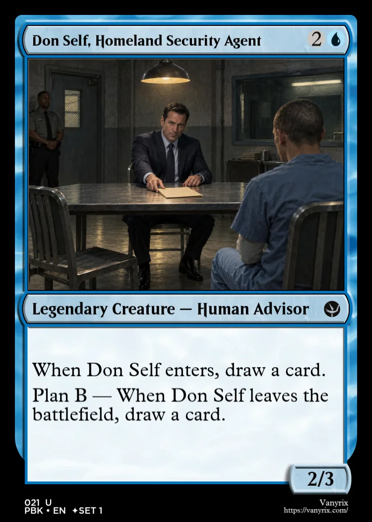 Don Self, Homeland Security Agent