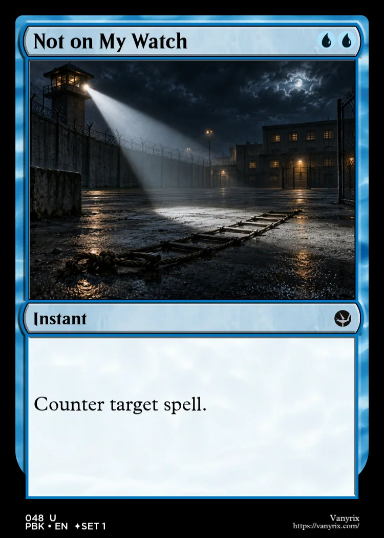 Not on My Watch