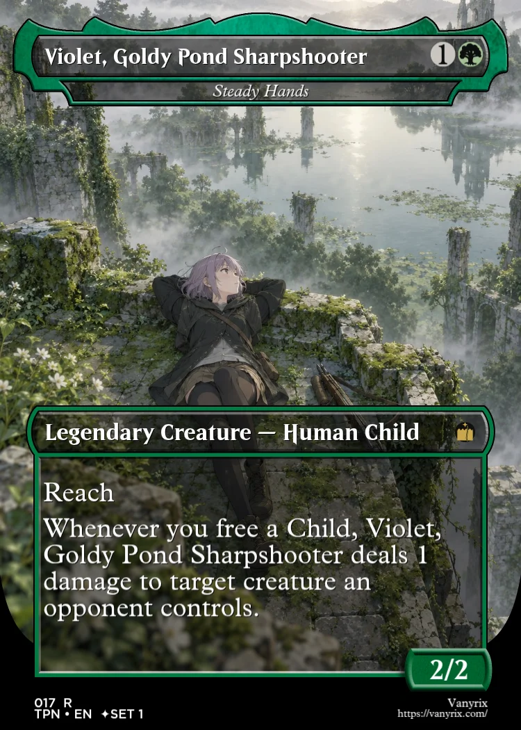Violet, Goldy Pond Sharpshooter