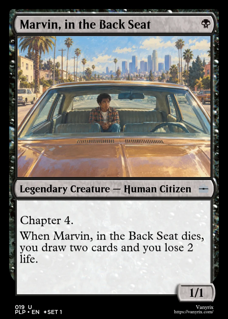 Marvin, in the Back Seat