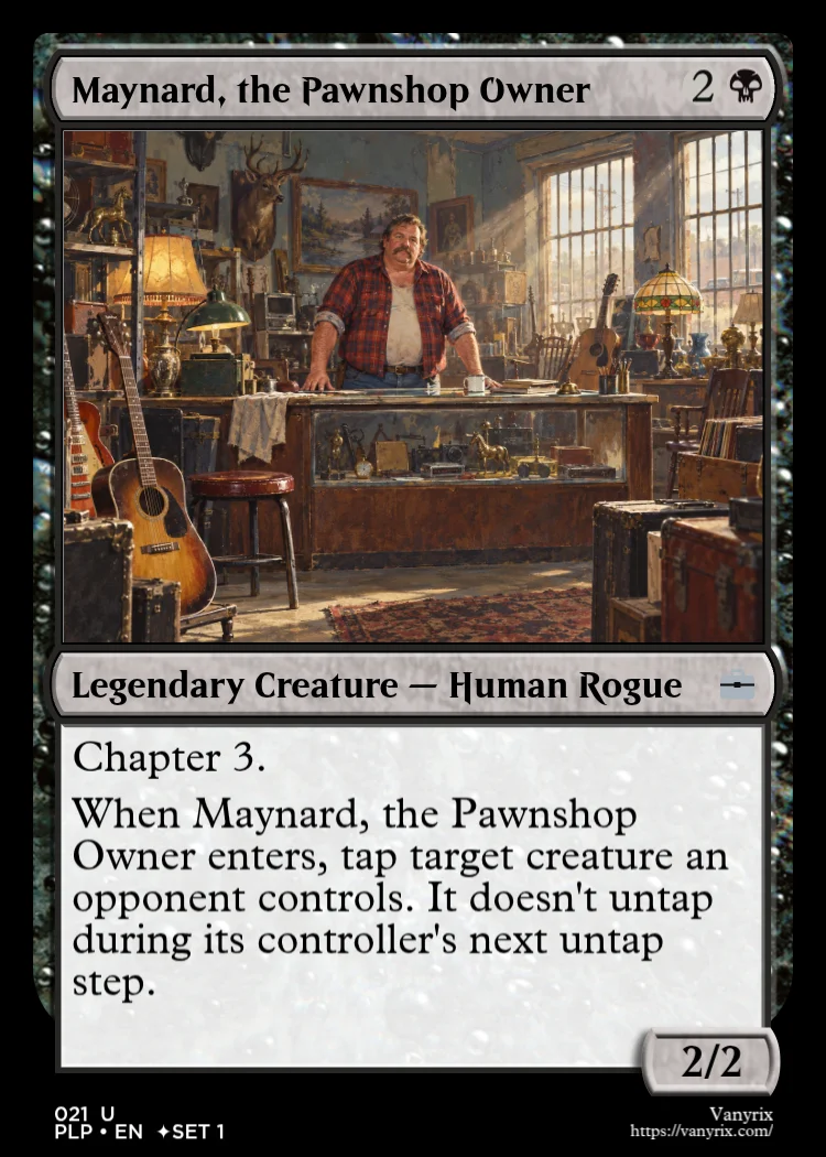 Maynard, the Pawnshop Owner