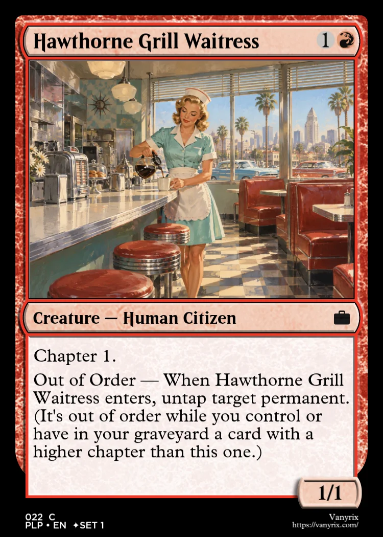 Hawthorne Grill Waitress