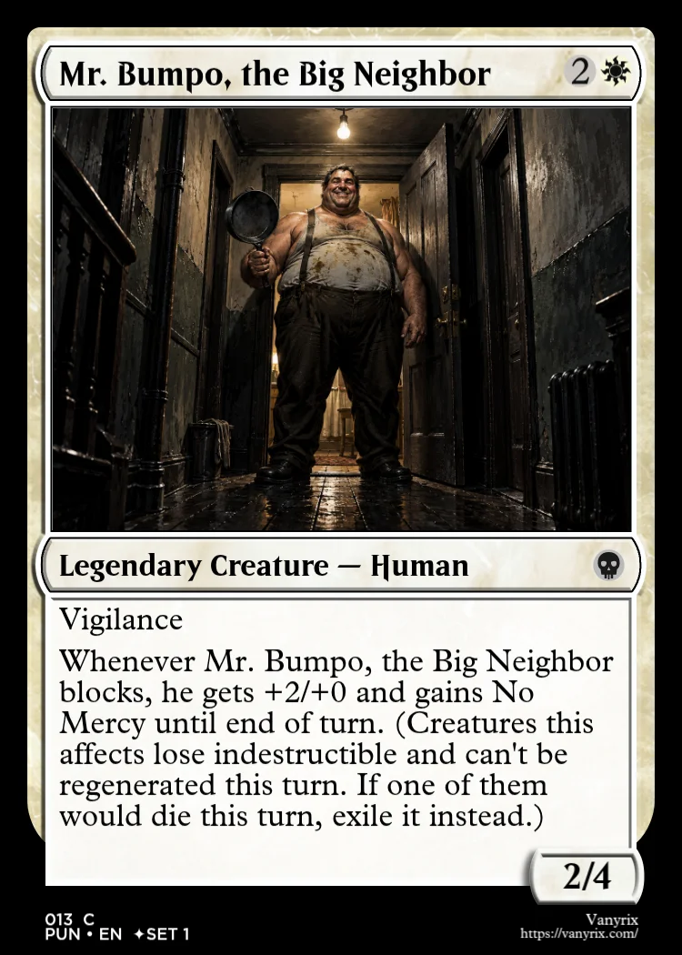 Mr. Bumpo, the Big Neighbor