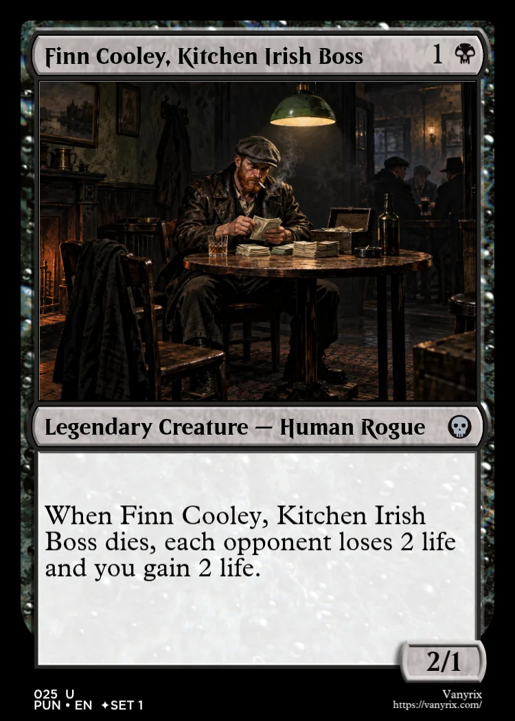 Finn Cooley, Kitchen Irish Boss