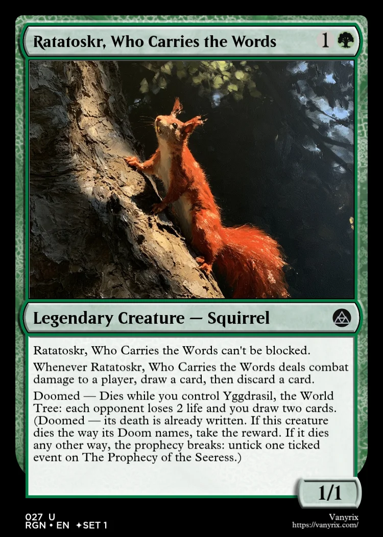 Ratatoskr, Who Carries the Words