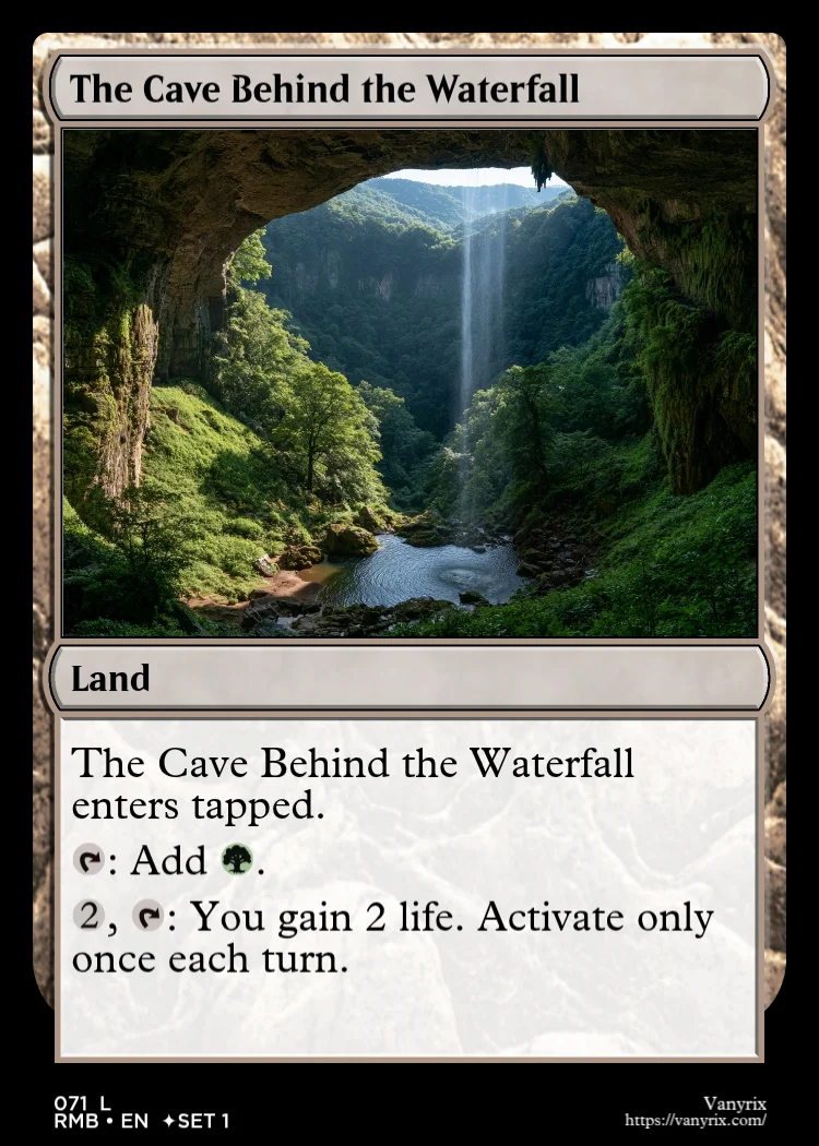 The Cave Behind the Waterfall