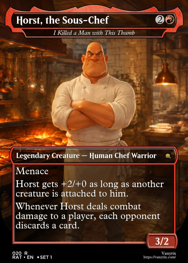 Horst, the Sous-Chef