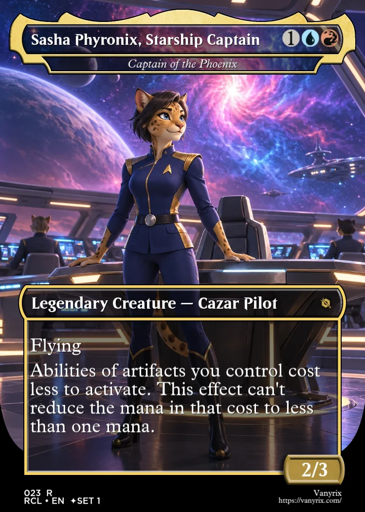 Sasha Phyronix, Starship Captain