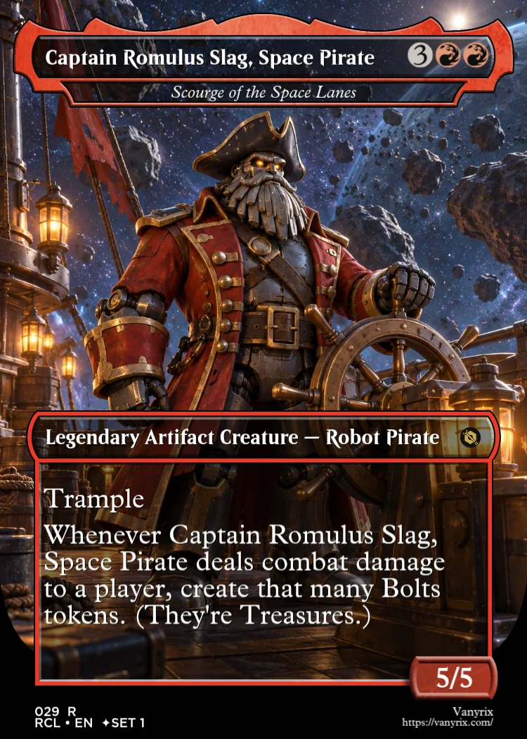 Captain Romulus Slag, Space Pirate