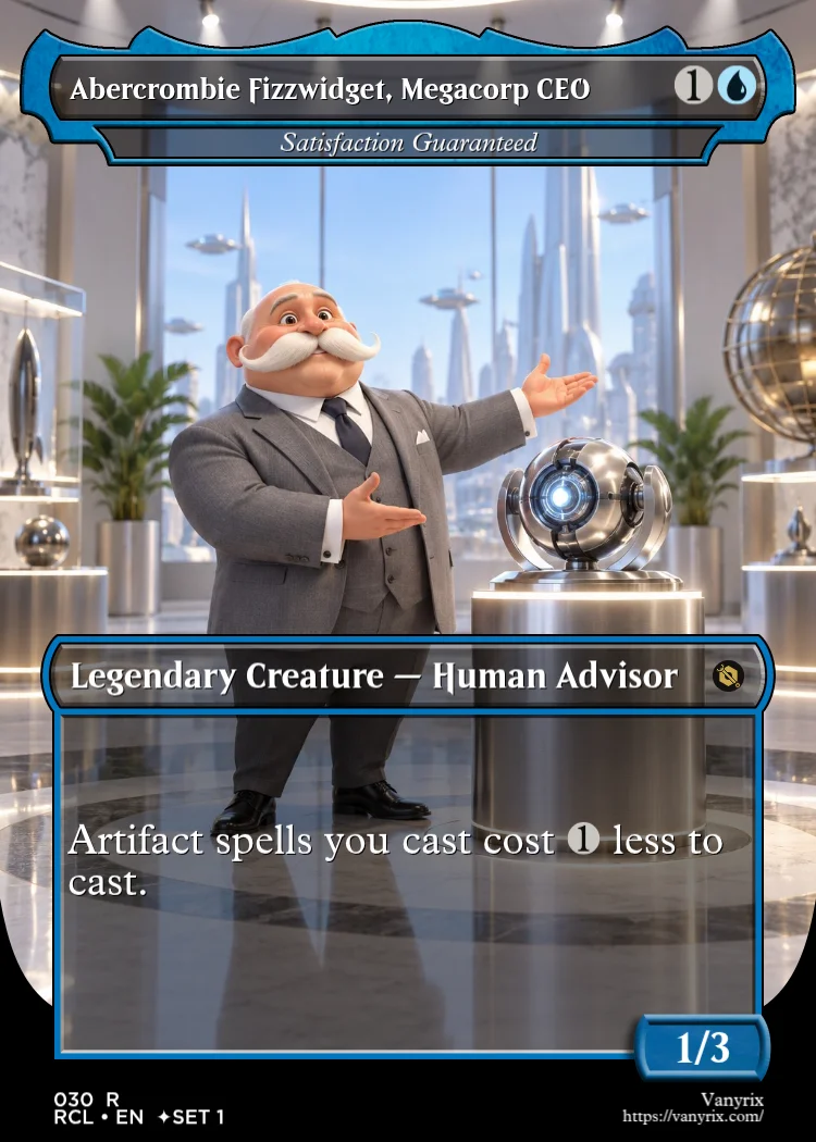 Abercrombie Fizzwidget, Megacorp CEO
