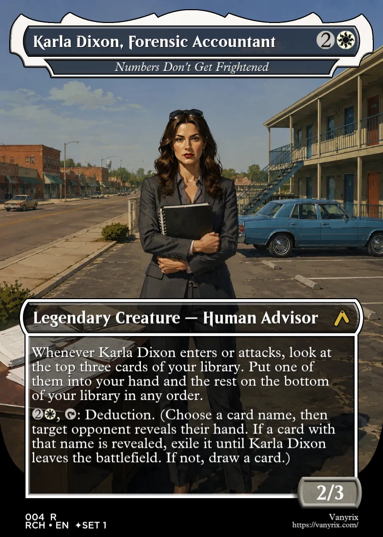 Karla Dixon, Forensic Accountant