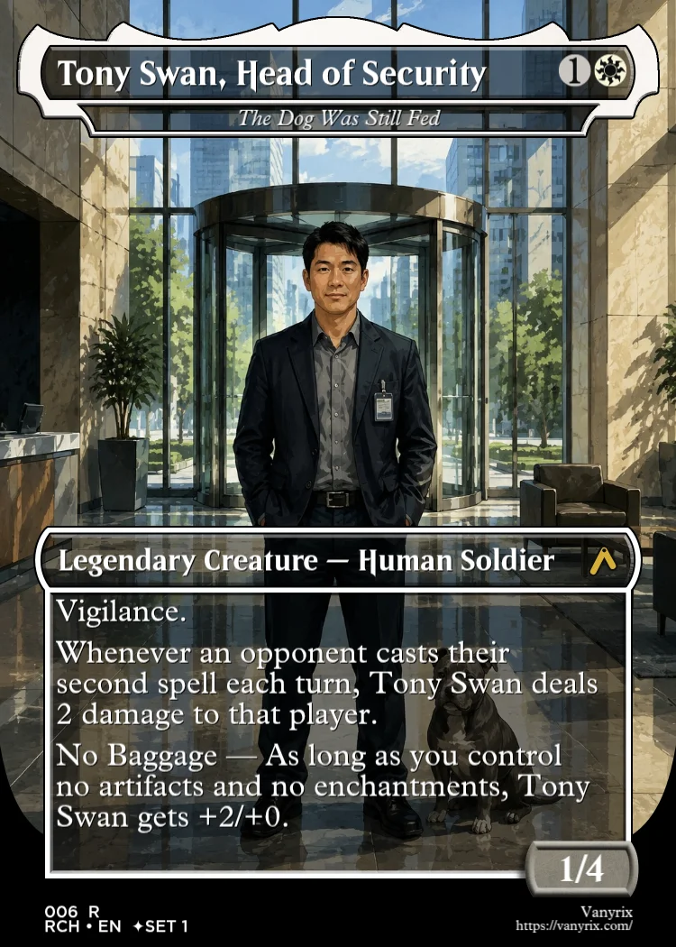 Tony Swan, Head of Security