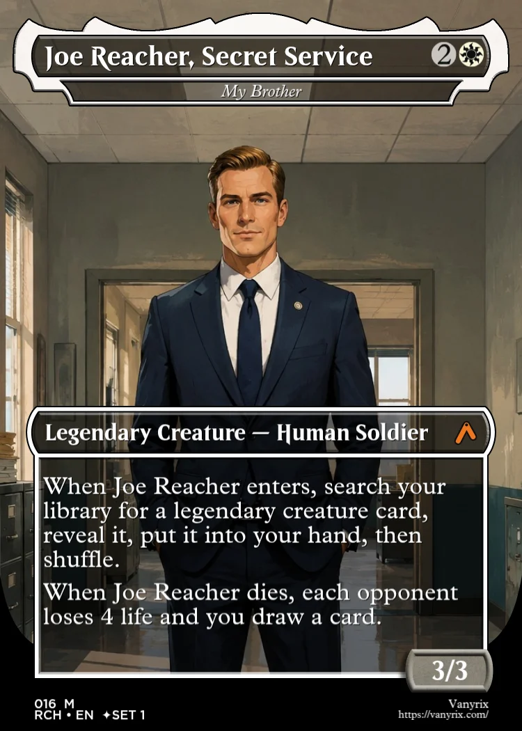 Joe Reacher, Secret Service