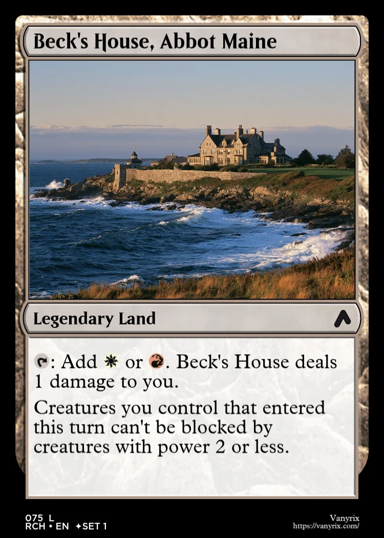 Beck's House, Abbot Maine
