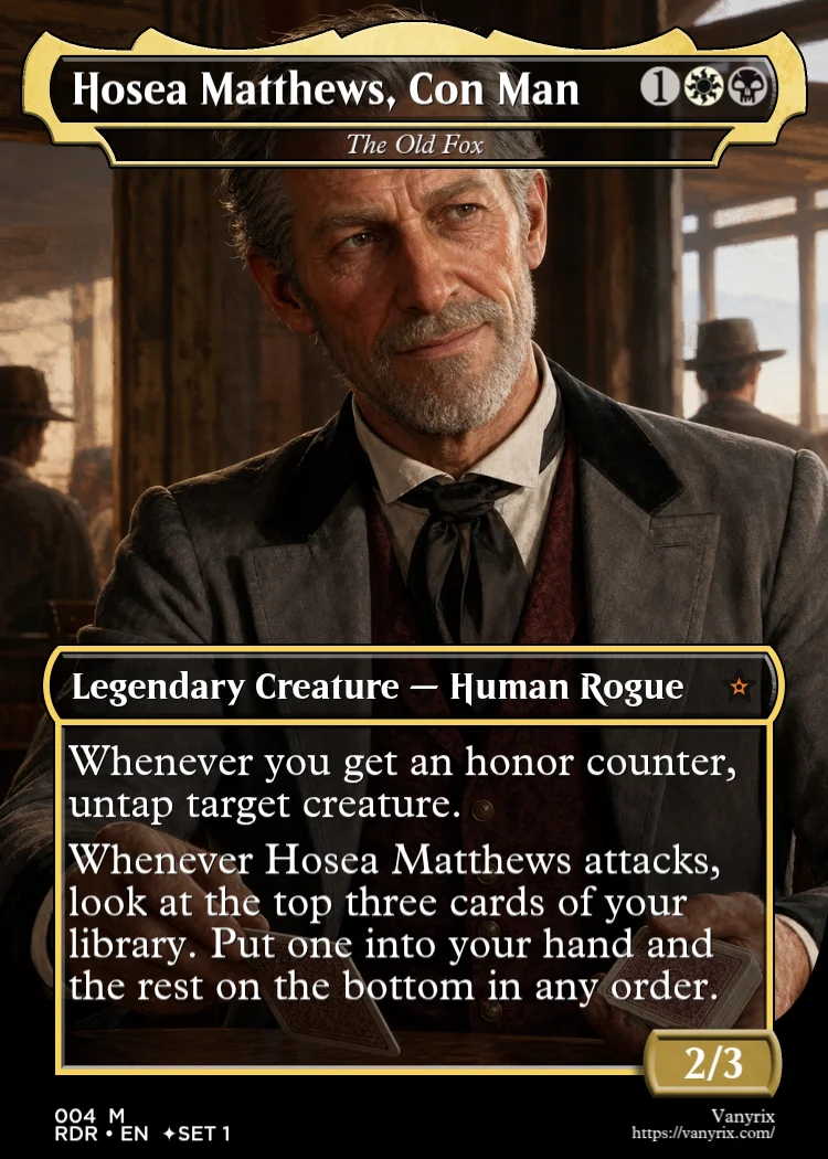 Hosea Matthews, Con Man
