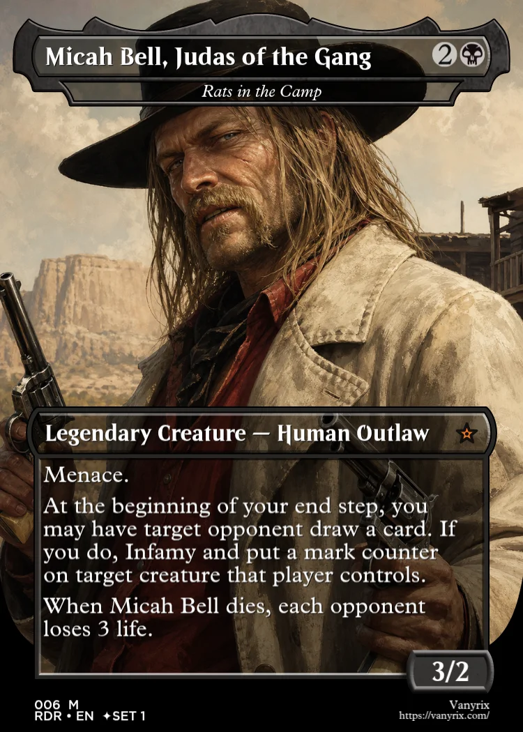 Micah Bell, Judas of the Gang