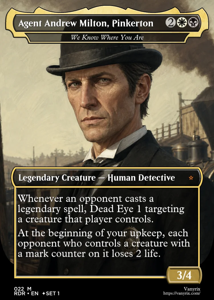Agent Andrew Milton, Pinkerton