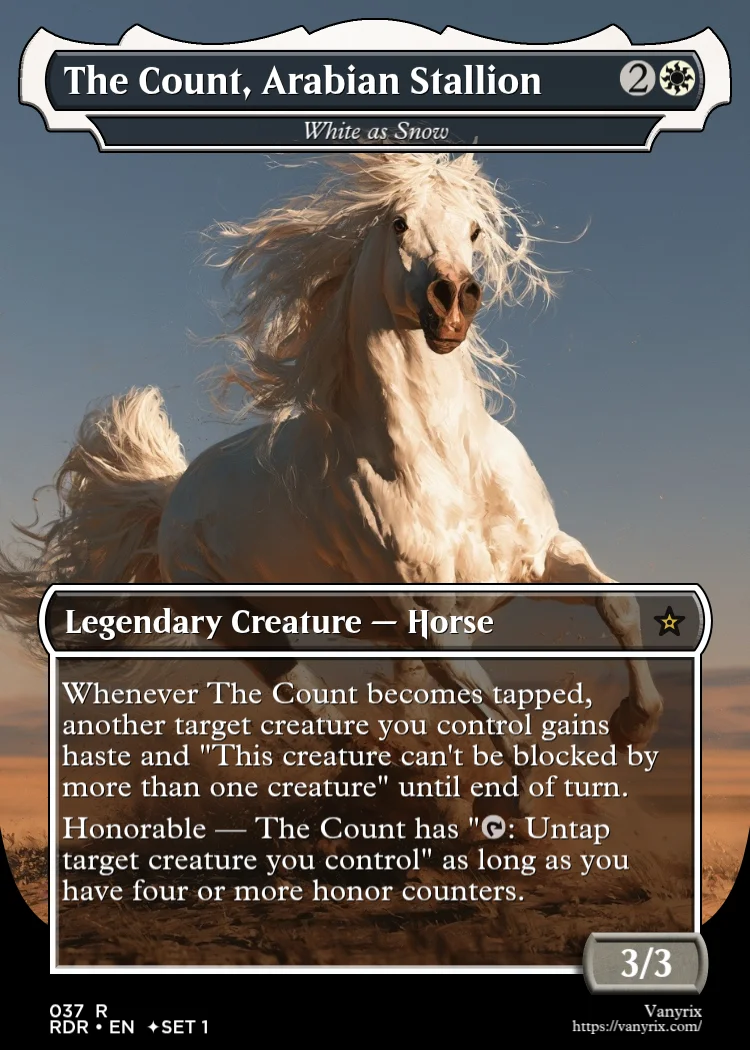 The Count, Arabian Stallion