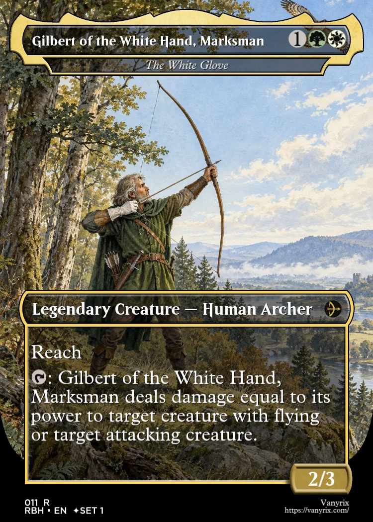 Gilbert of the White Hand, Marksman