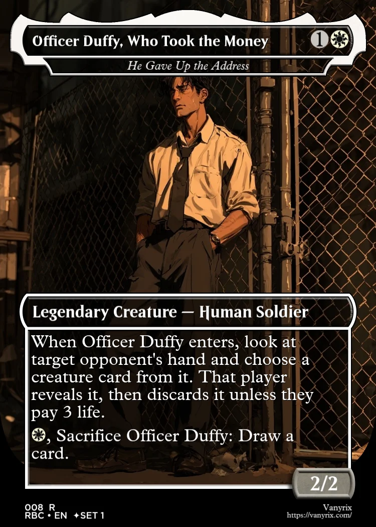 Officer Duffy, Who Took the Money