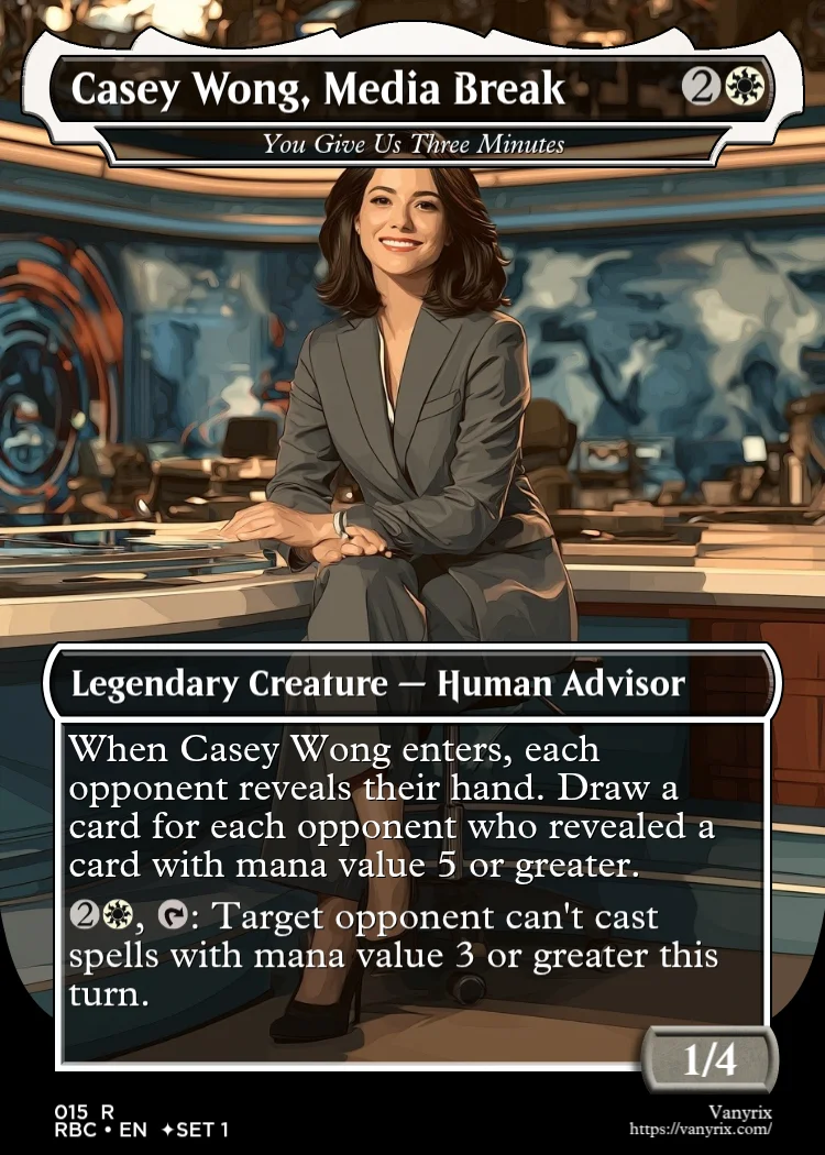 Casey Wong, Media Break