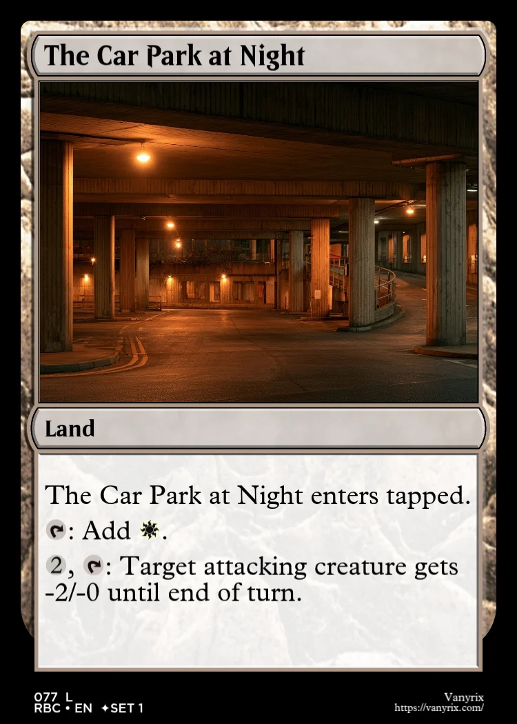 The Car Park at Night