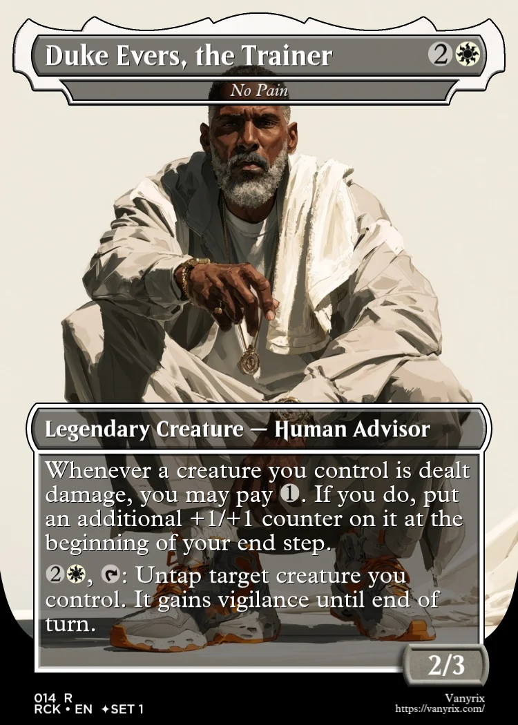 Duke Evers, the Trainer