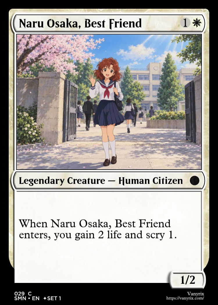 Naru Osaka, Best Friend