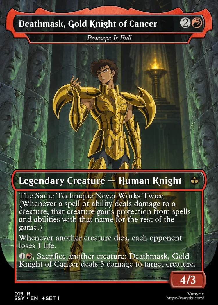 Deathmask, Gold Knight of Cancer