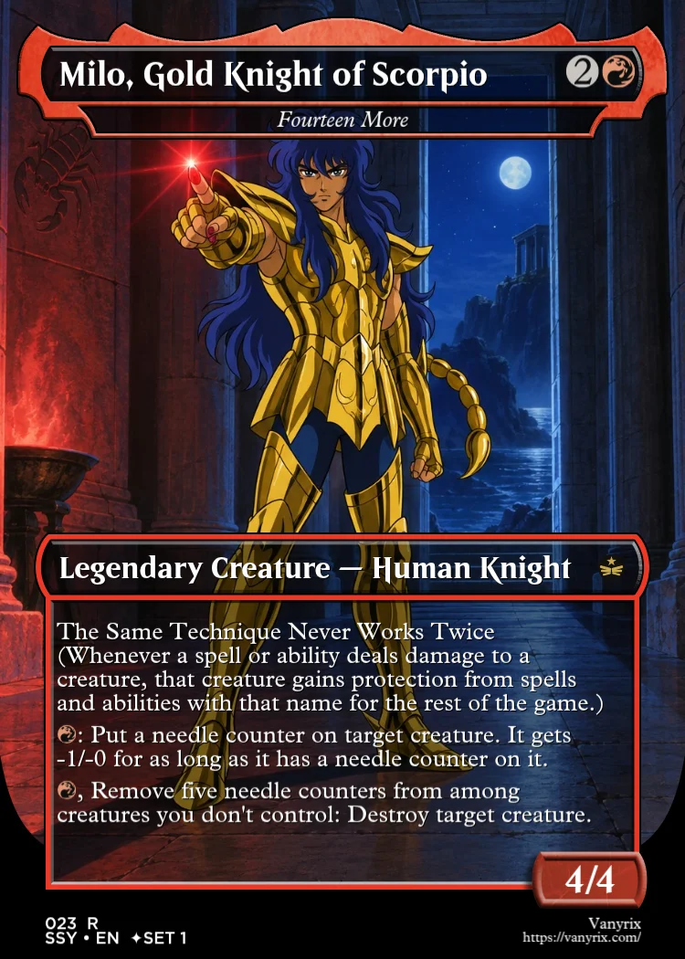 Milo, Gold Knight of Scorpio