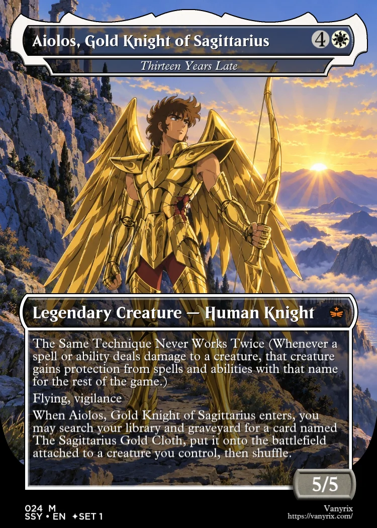 Aiolos, Gold Knight of Sagittarius