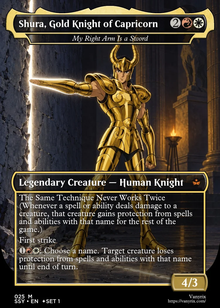 Shura, Gold Knight of Capricorn