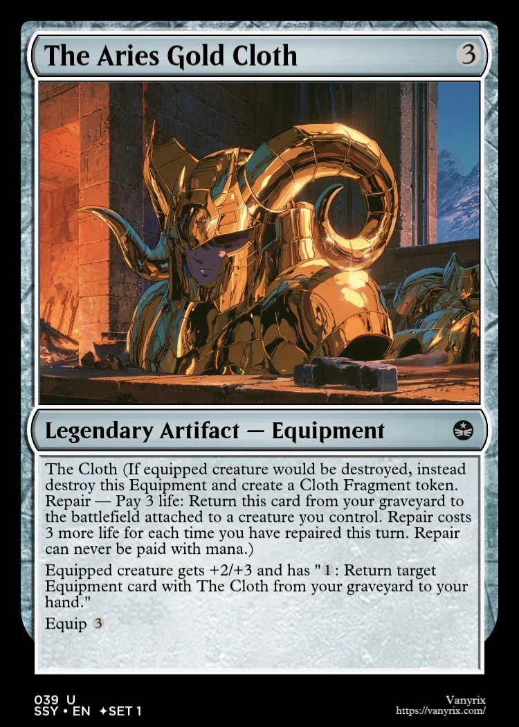 The Aries Gold Cloth