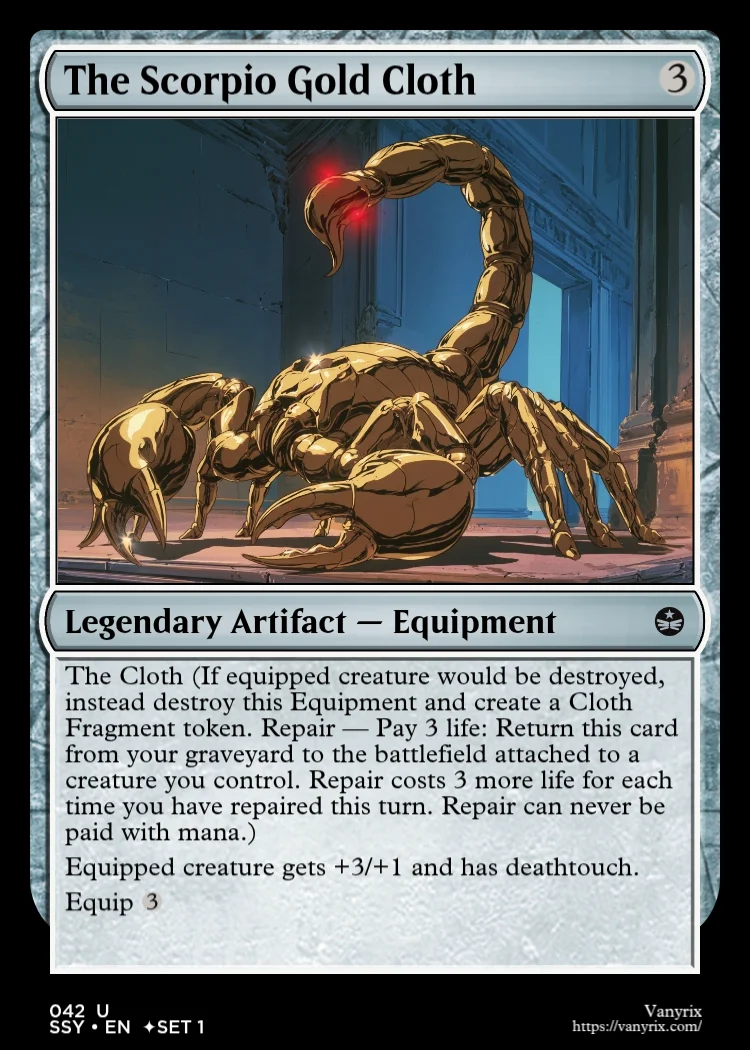 The Scorpio Gold Cloth