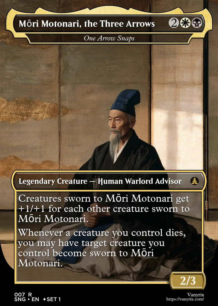 Mōri Motonari, the Three Arrows