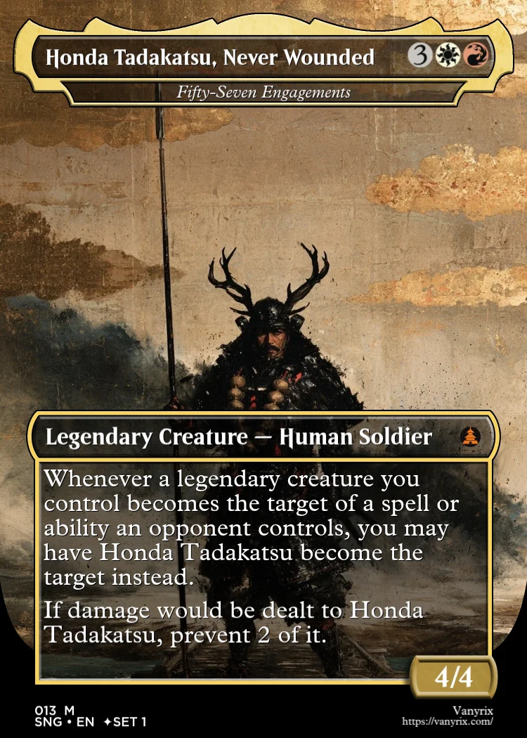 Honda Tadakatsu, Never Wounded