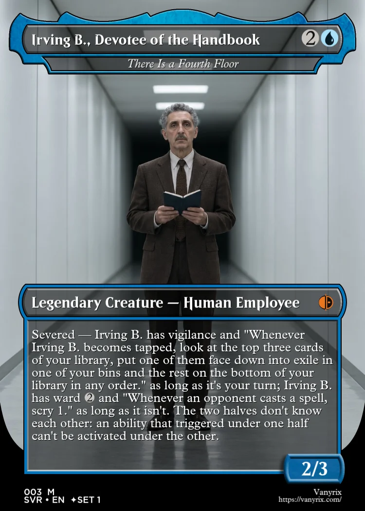 Irving B., Devotee of the Handbook