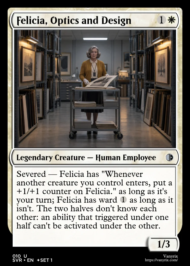 Felicia, Optics and Design